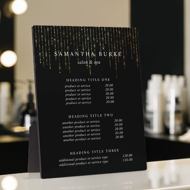 Goldmarquee | Preis- und Dienstleistungsanzeige Fotoplatte (Von Creator hochgeladen)