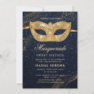 Goldmaske Einladung