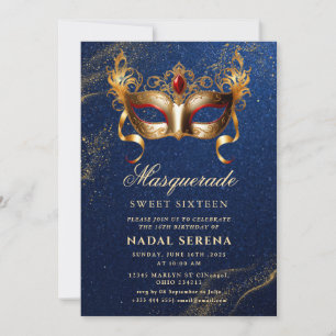 Goldmaske Einladung