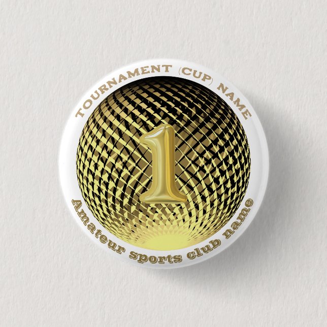 Goldmedaille, 1. Platz Siegerin Sticker Button (Vorderseite)