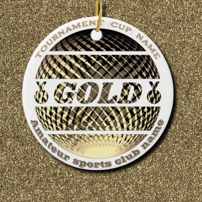 Goldmedaille, 1. Platz Siegerin Sticker Keramik Ornament (Von Creator hochgeladen)
