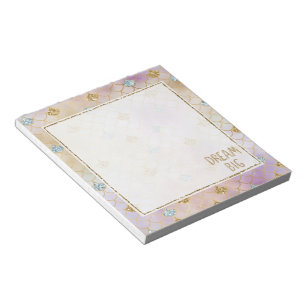 Goldmedaille Aqua Glitzer Traumstrecke Lila Merced Notizblock