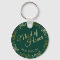 Goldmedaille auf der Emerald Green Trauzeugin Wedd