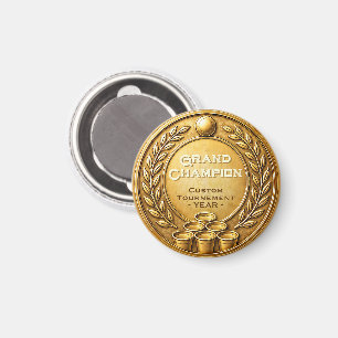 Goldmedaille Beer Pong Turniermeisterschaft Magnet