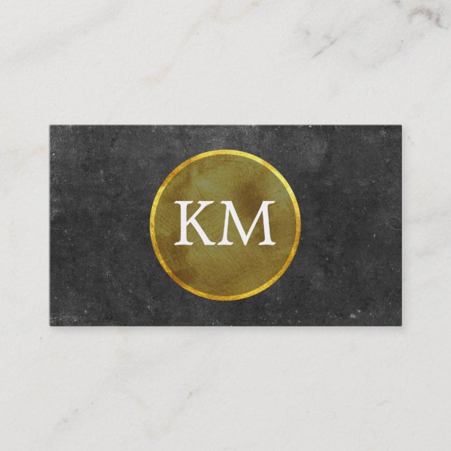 Goldmedaille | Deluxe, Slate Visitenkarte (Vorderseite)