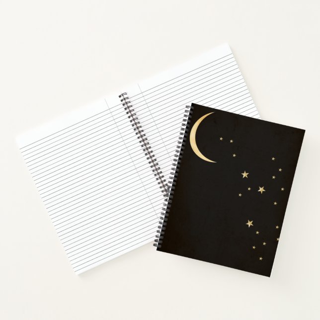 Goldmedaille der dunklen Nacht Notizbuch (Innenseite)