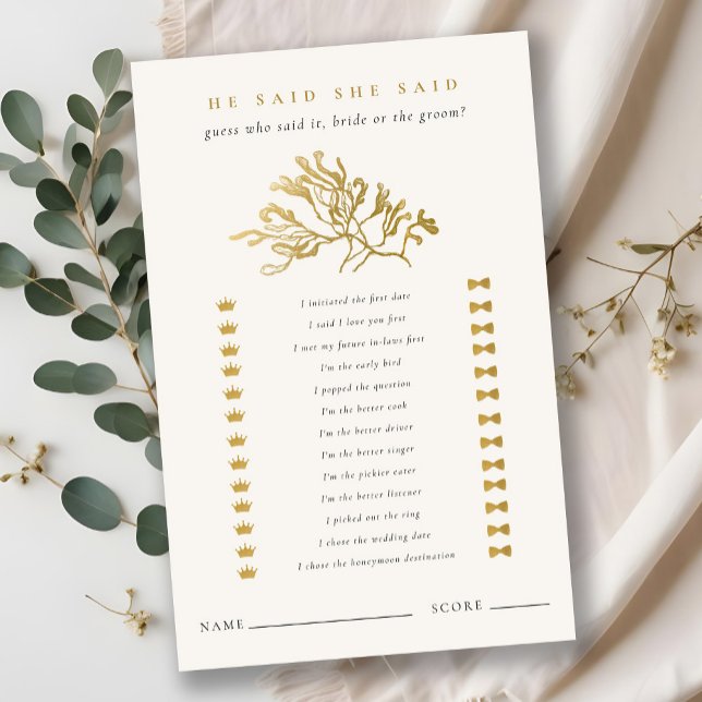 Goldmedaille Er sagte, sie sagte Brautparty Game (Von Creator hochgeladen)