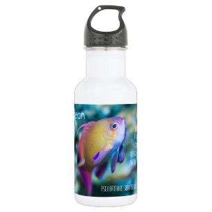 Goldmedaille, farbiger niedlicher Fisch Trinkflasche