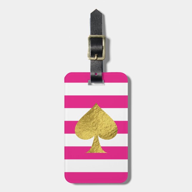 Goldmedaille Gepäckanhänger (Vorderseite vertikal)