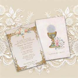 Goldmedaille gerahmte Blumenkreuzung Einladung