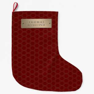 Goldmedaille Honeycomb Beekeeper Großer Weihnachtsstrumpf