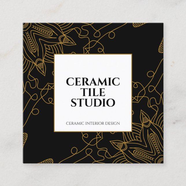 Goldmedaille Quadratische Visitenkarte (Vorderseite)