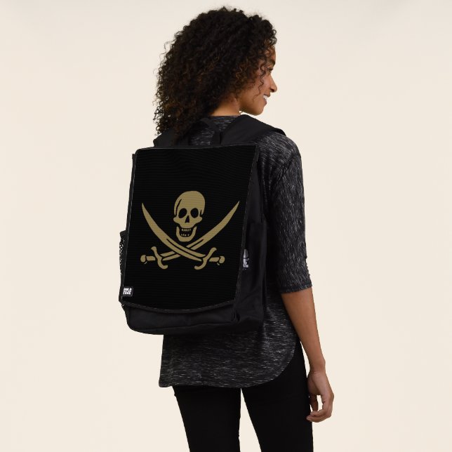 Goldmedaille & Schwerter Piratenflagge des Jacks C Rucksack (Ausgewaschen)