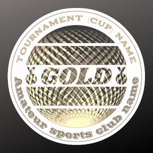Goldmedaille Sieger Erster Platz Champion Aufkleber