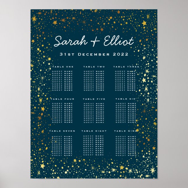 Goldmedaille und Seekarte der Marinestars Poster (Vorne)