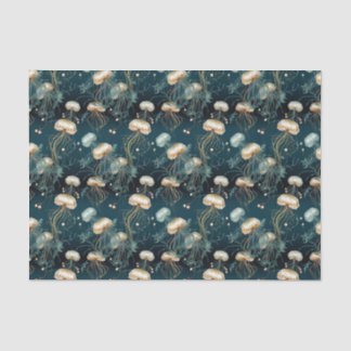 Goldmedaillen und Aquamarine Ethereal Seidenpapier