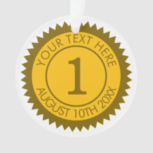 Goldmedaillengewinner 1. Platz Ornament