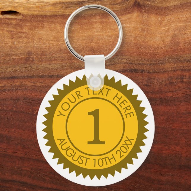 Goldmedaillengewinner 1. Platz Sieger Schlüsselanhänger (Vorderseite)