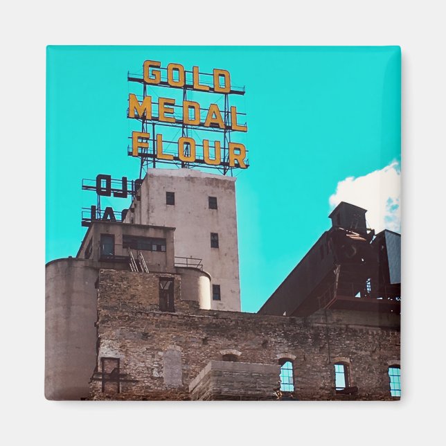 Goldmedaillenmehl Magnet (Vorne)