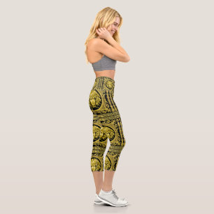 Goldmedusa capri leggings