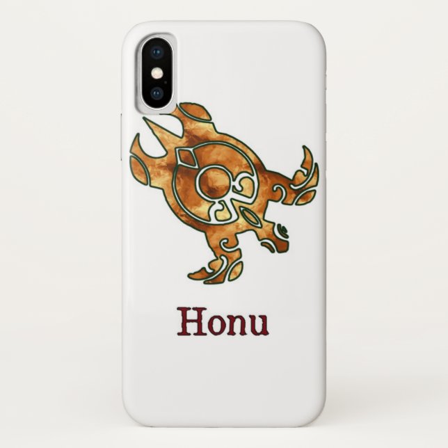 Goldmeerschildkröte auf Weiß Case-Mate iPhone Hülle (Rückseite)