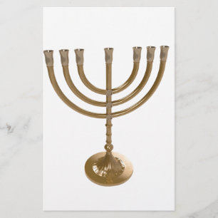 Goldmenorah Briefpapier