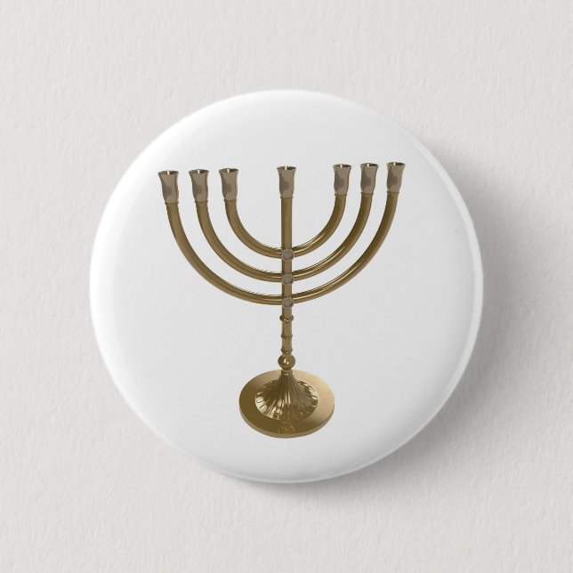 Goldmenorah Button (Vorderseite)