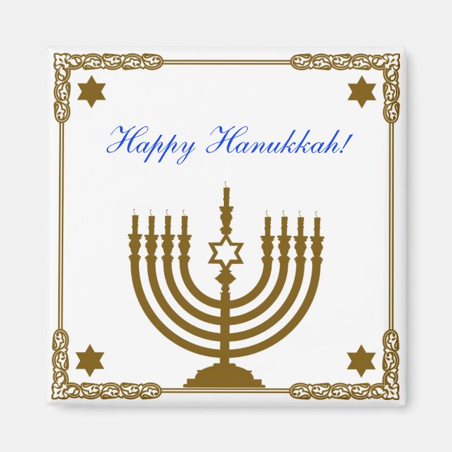 Goldmenorah Magnet (Vorne)