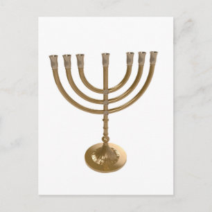 Goldmenorah Postkarte