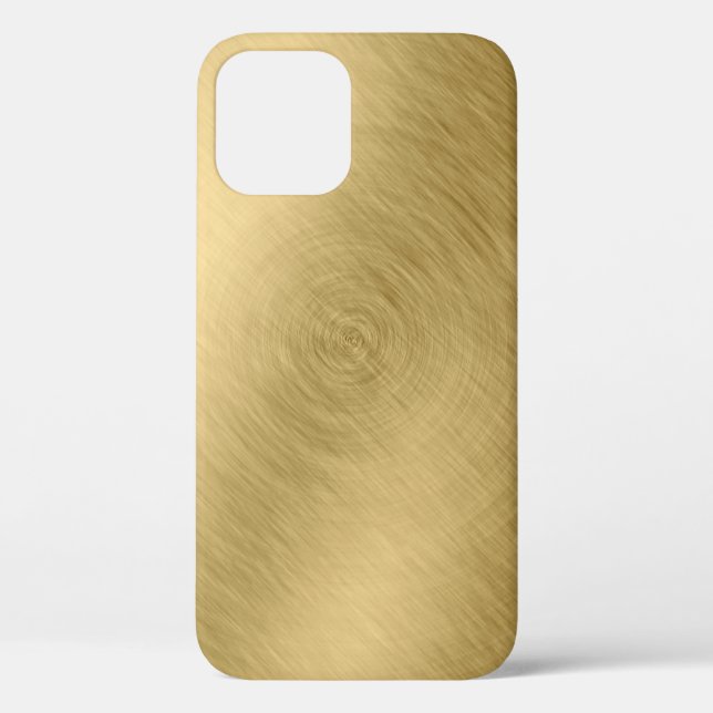 Goldmetall gebürsteter Hintergrund oder Texturabst Case-Mate iPhone Hülle (Rückseite)