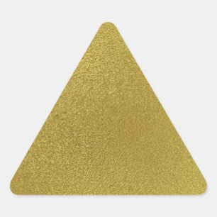 Goldmetall-Muster Dreieckiger Aufkleber