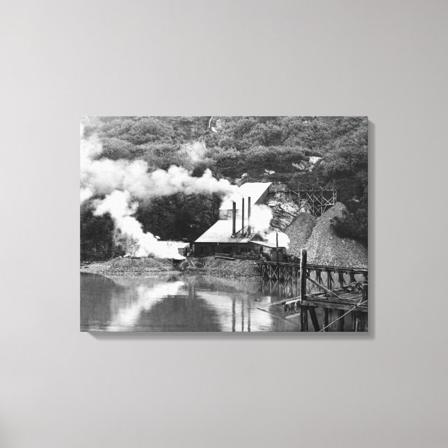 Goldmine in Valdez, Alaska-Fotografie Leinwanddruck (Vorderseite)