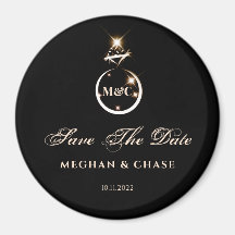Goldmonogramm-Diamantring-Hochzeit speichert das D