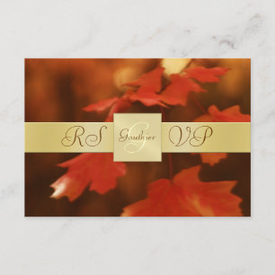 Goldmonogramm Herbstleaf-UAWG Einladung
