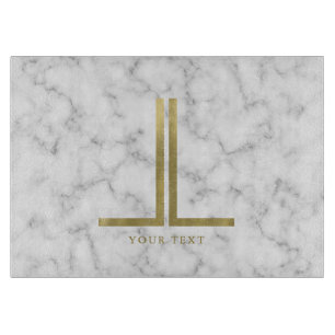 Goldmonogramm Schneidebrett