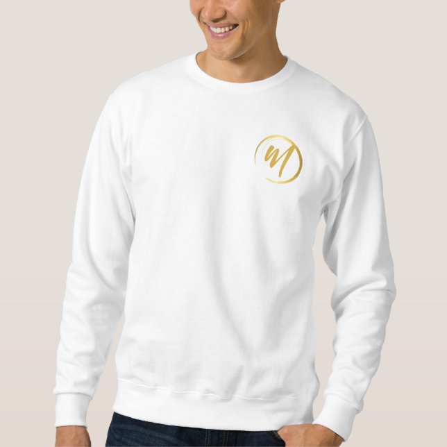 Goldmonogramm Sweatshirt (Vorderseite)