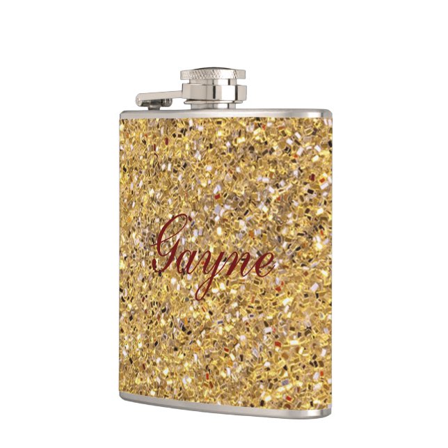 Goldmosaike Flachmann (Links)