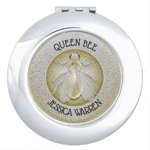 Goldmünze der Königin Bee Honeybee Taschenspiegel