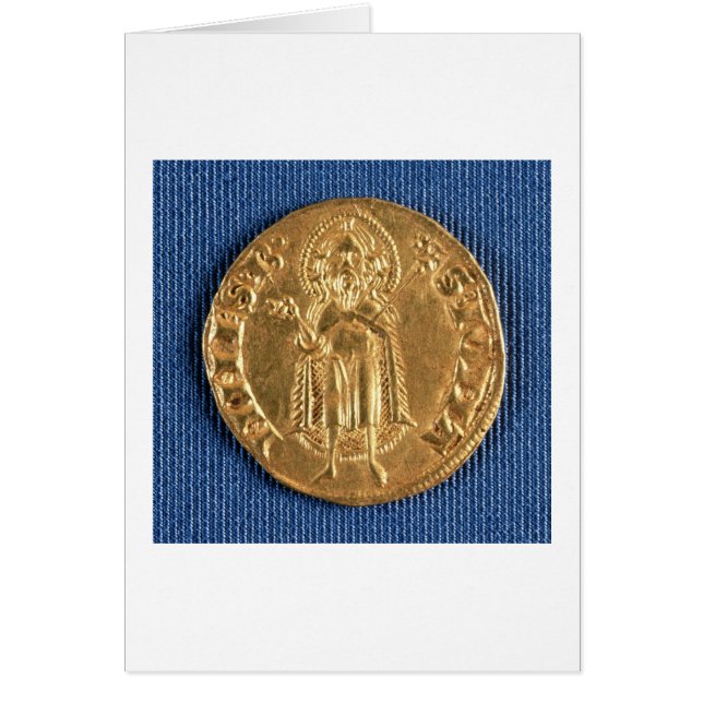 Goldmünze, mit Johannes der Baptist, 16. (Vorne)