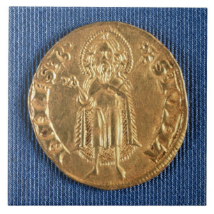 Goldmünze, mit Johannes der Baptist, 16. Fliese