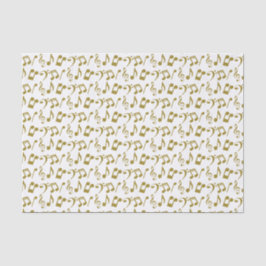 GoldMusiknoten-Seidenpapier Seidenpapier