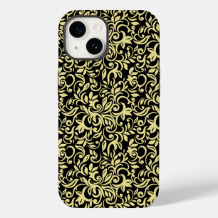 Goldmuster auf schwarz Case-Mate iPhone 14 hülle