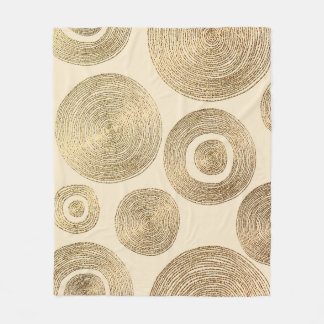 Goldmuster: glänzendes abstraktes Luxus-Design Fleecedecke