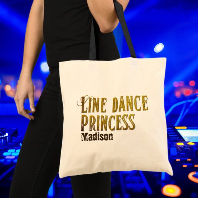 Goldname des Line Dance Princess Tragetasche (Von Creator hochgeladen)