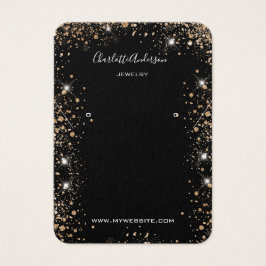 Goldohrringe für Schwarzen Glitzer Foto