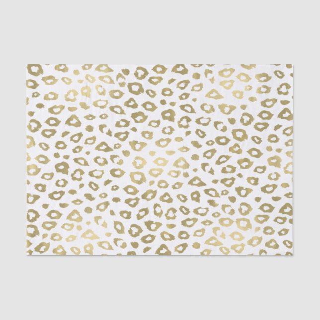 GoldOmbre Leopard-Druck Seidenpapier (Vorderseite)