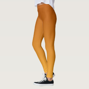 Goldorange, verbranntes Orange, goldbraun Leggings