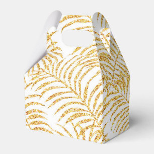 Goldpalmen-Geschenk-Bevorzugungs-Kasten Geschenkschachtel