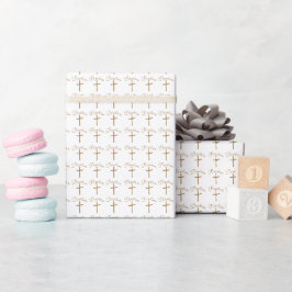 Goldpalmenkreuz Geschenkpapier
