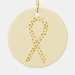 GoldPawprint Band Keramikornament